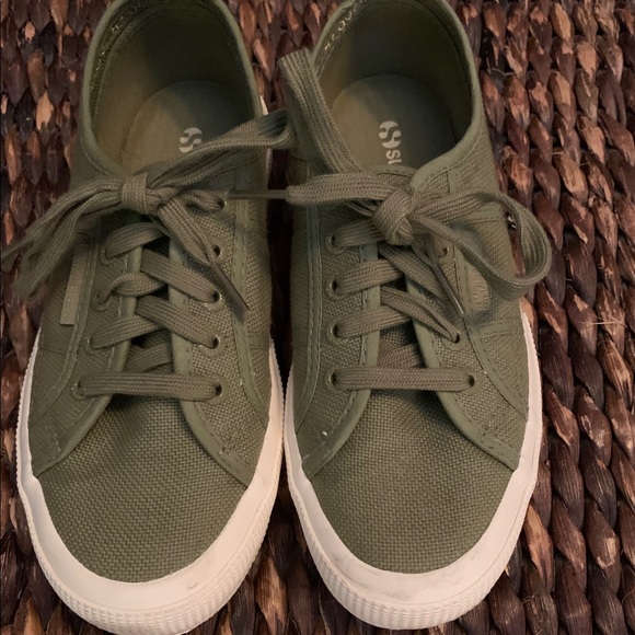 SUPERGA 2750 COTU CLASSIC OLIVE PARIS - Picture 1 of 5